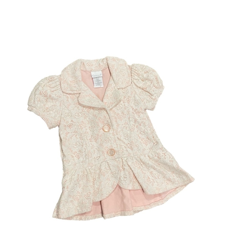 ⭐️Camilla Girl’s Toddler 2T Lace Button Jacket Top 5/$25